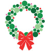 Modern Christmas Wreath - Dana Decals