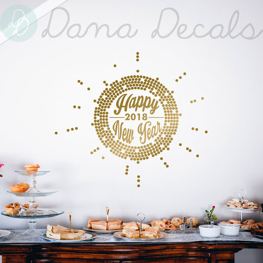 Happy New Year 2018 - Dana Decals