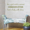 Be a Girl, Woman, and Lady Quote - Dana Decals