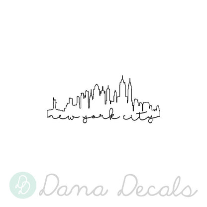 New York City Outline - Dana Decals