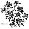 Single Color Flowing Floral Pattern - Dana Decals