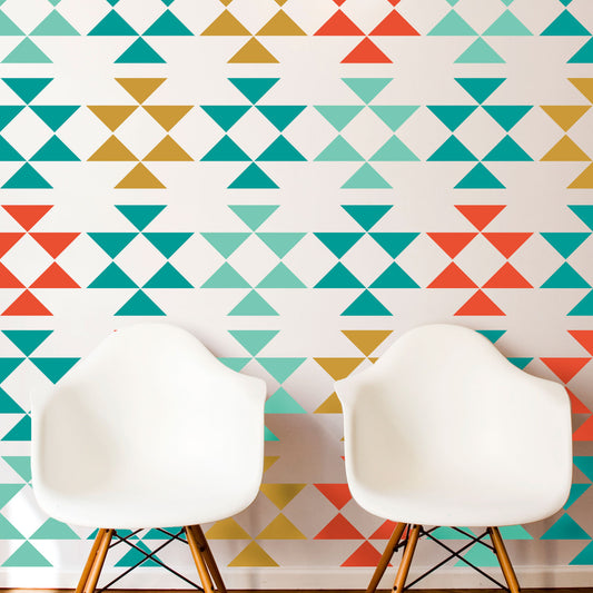 Modern Tribal Triangle Pattern - Dana Decals