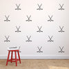 Hockey Sticks & Puck Pattern - Dana Decals