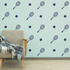 Tennis Ball & Racquet Pattern - Dana Decals