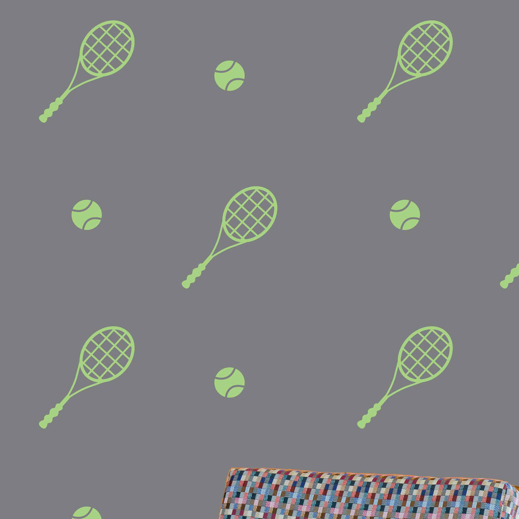 Tennis Ball & Racquet Pattern - Dana Decals