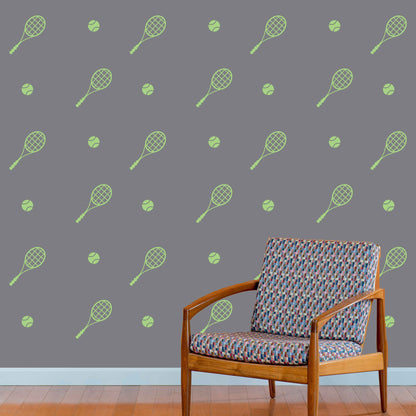 Tennis Ball & Racquet Pattern - Dana Decals