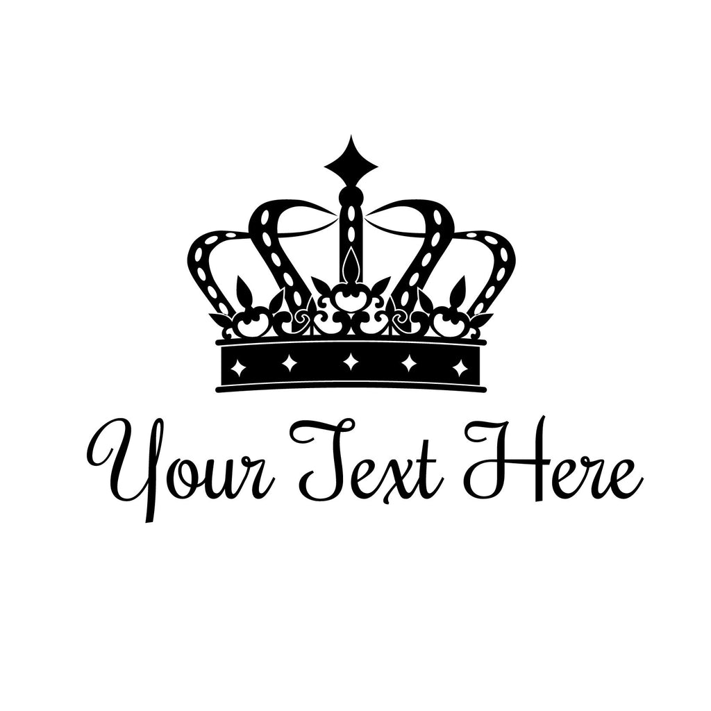 Personalized Custom Crown with Name or Title - Dana Decals