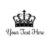 Personalized Custom Crown with Name or Title - Dana Decals