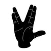 Live Long and Prosper Hand Sign Silhouette - Dana Decals