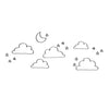 Doodle Moon, Clouds, & Stars - Dana Decals