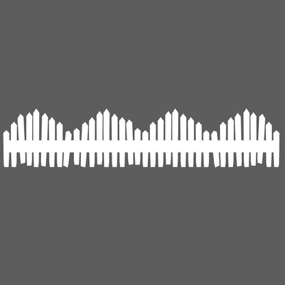 Imperfect Whimsical Picket Fence Vinyl Wall Decal - Dana Decals