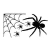 Halloween Spiders with Web - Dana Decals