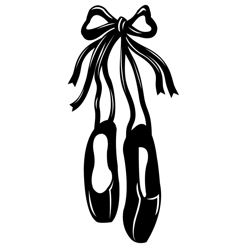 Ballet Slippers Decal - Dana Decals