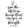 I Can Do All Things Verse - Philippians 4:13 - Dana Decals