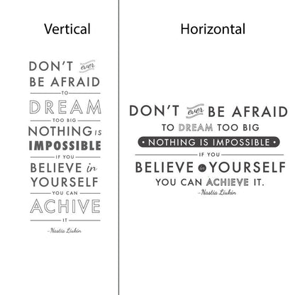 Dream Believe Achieve Quote - Dana Decals