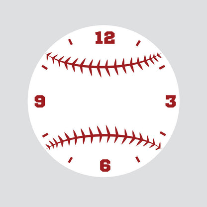 Baseball Clock Face - Dana Decals