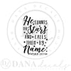 He Counts The Stars Psalm 147 - Dana Decals