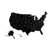 Map of United States - Dana Decals