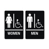 Men and Women Restroom Signs with International Symbol of Accessibility - Dana Decals