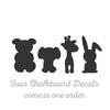 Cute Chalkboard Animal Silhouettes - Dana Decals