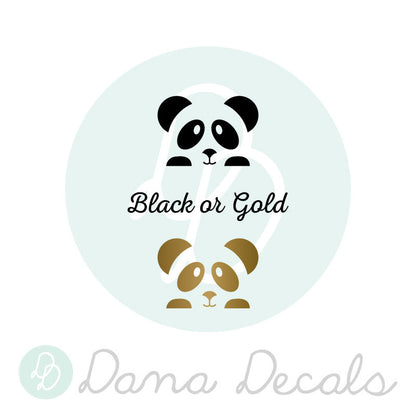 Little Peeking Panda Face - Dana Decals