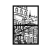 New York City Window Silhouette Scene - Dana Decals