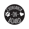 Chihuahua On Board Car Decal - Dana Decals