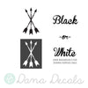 Small Crossing Arrows - Dana Decals