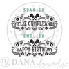 Feliz Cumpleaños Happy Birthday Sign - Dana Decals