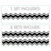 Two Colored Chevron Pattern Set - Dana Decals