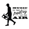 Music is Poetry - Dana Decals