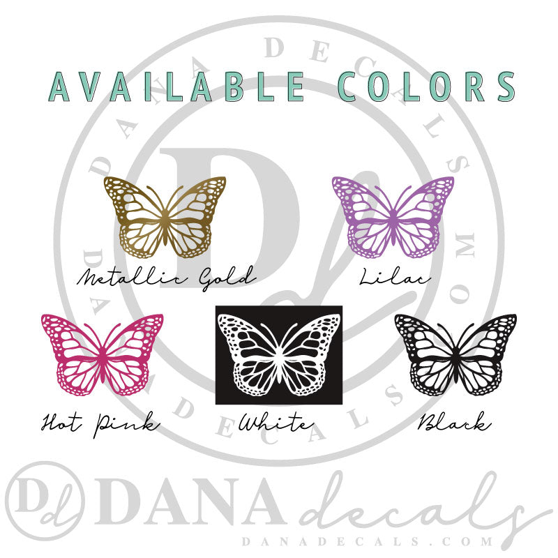 Small Monarch Butterfly Decal - Dana Decals