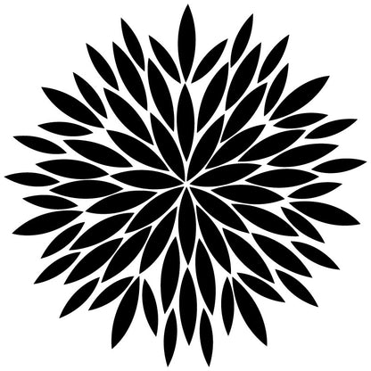 Modern Flower Pattern - Dana Decals