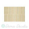 300 Gold Polka Dots - Dana Decals