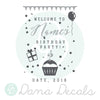 Birthday Party Personalized Welcome Sign - Dana Decals