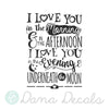 I Love You In the Morning Nursery Quote - Dana Decals