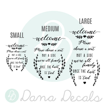 Choose a Seat Not a Side - Dana Decals