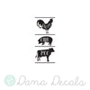 Cluck Oink Moo Farm Animal Sign - Dana Decals