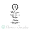 Custom Wedding Welcome Sign - Dana Decals