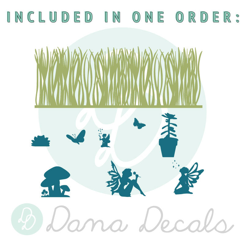 Fairy Garden Scene - Dana Decals