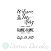 Welcome to Our Love Story - Dana Decals