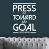 Press On Toward The Goal Verse - Philippians 3:14 - Dana Decals