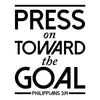 Press On Toward The Goal Verse - Philippians 3:14 - Dana Decals