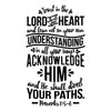 Trust In The Lord Verse - Proverbs 3:5-6 - Dana Decals