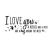 I Love You a Bushel & a Peck - Dana Decals