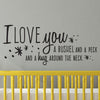 I Love You a Bushel & a Peck - Dana Decals