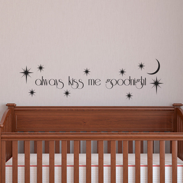 Always Kiss Goodnight - Dana Decals