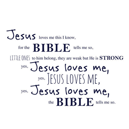 Jesus Loves Me - Dana Decals