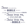 Jesus Loves Me - Dana Decals