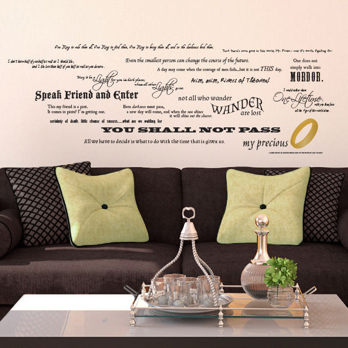 Lord of the Rings Quote Collection - Dana Decals